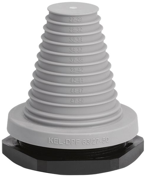 Douille passe-câble Hager 1 câble Ø23…55mm acier gris