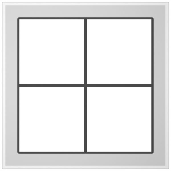 Cadre de recouvrement SIDUS 2×2 blanc