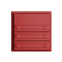 Pulsante KNX RGB EDUE, 250mW, s.LED, c.carta, 3×pulsante, com.2×tasti, ber