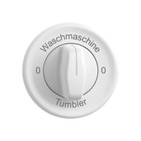 Montageset STANDARDdue SNAPFIX® f.Drehschalter m.Griff 0-Wasch-0-Tumb ws