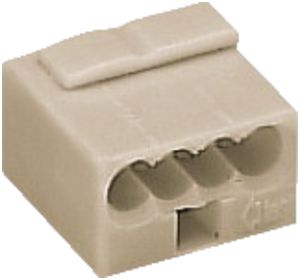 Verbindungsklemme WAGO MICRO für Draht 4×0.6…0.8mm grau