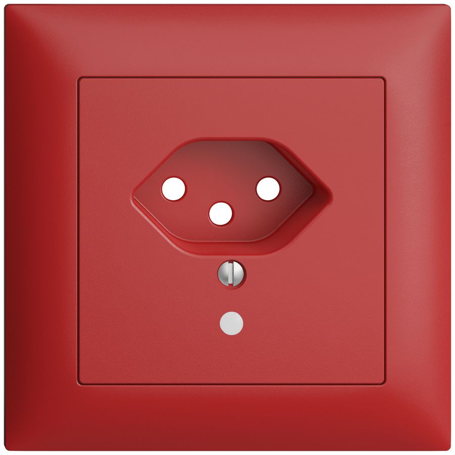 UP-Frontset EDIZIOdue T13 berry 88×88mm mit Linse