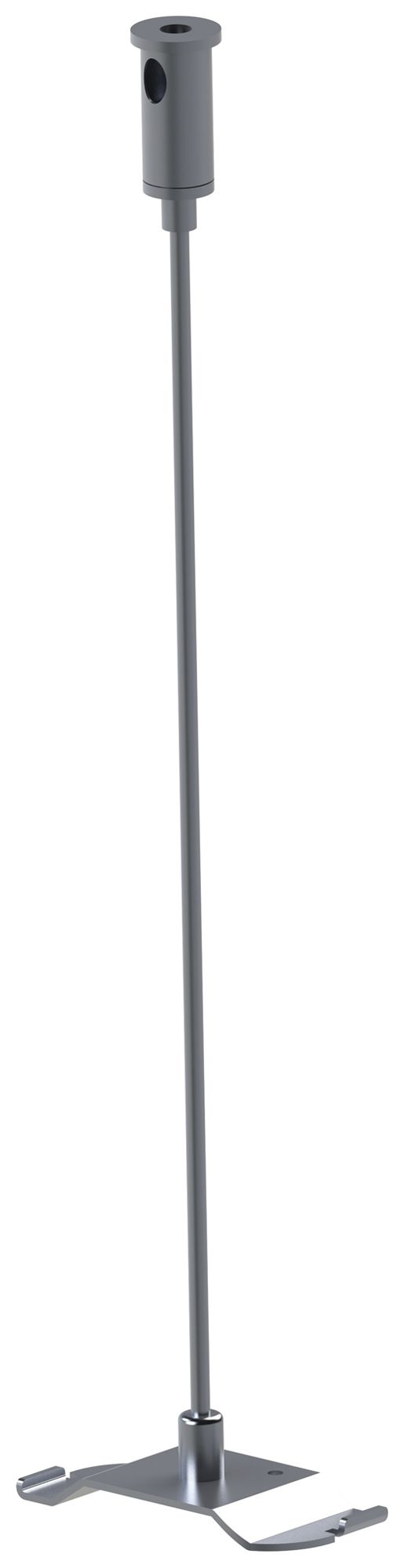 Stababhängung DOTLUX CONNECT Aluminium 1500×55×10mm Silber