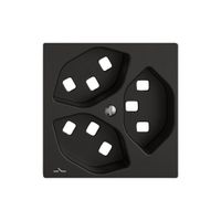 Montageset EDIZIO.liv SNAPFIX® für 3×T23 getrennt sz