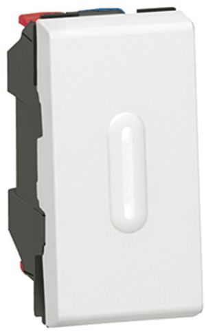 Contatto a bil.lum.INS MOS AR/1L con LED orientamen.1mod.bi