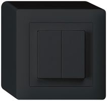 Interrupteur AP kallysto 1/3+3/1L noir