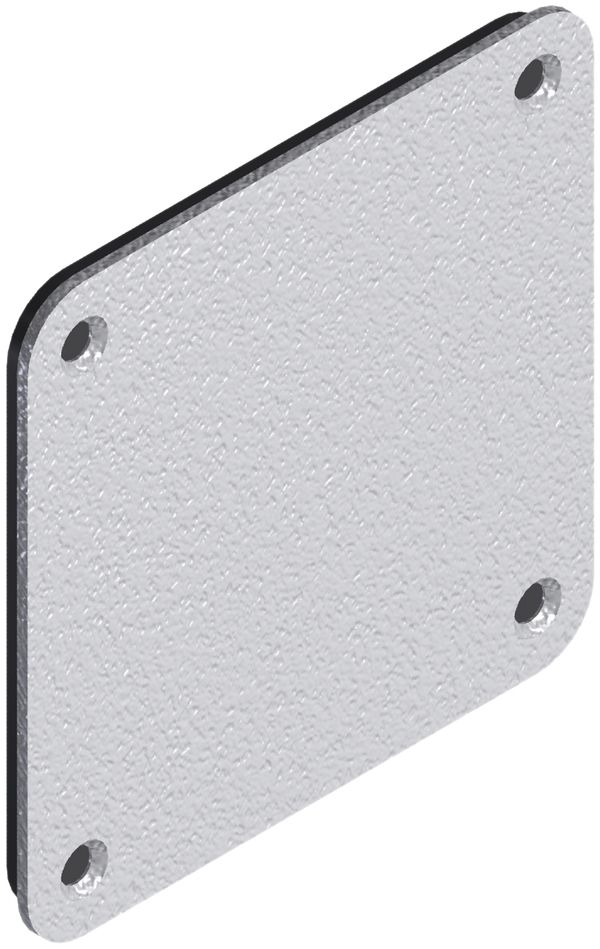 Coperchio imper.Quox 80×80mm alluminio laccato bianco IP54