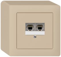 Scatola AP kallysto 2×RJ45s beige parallelo