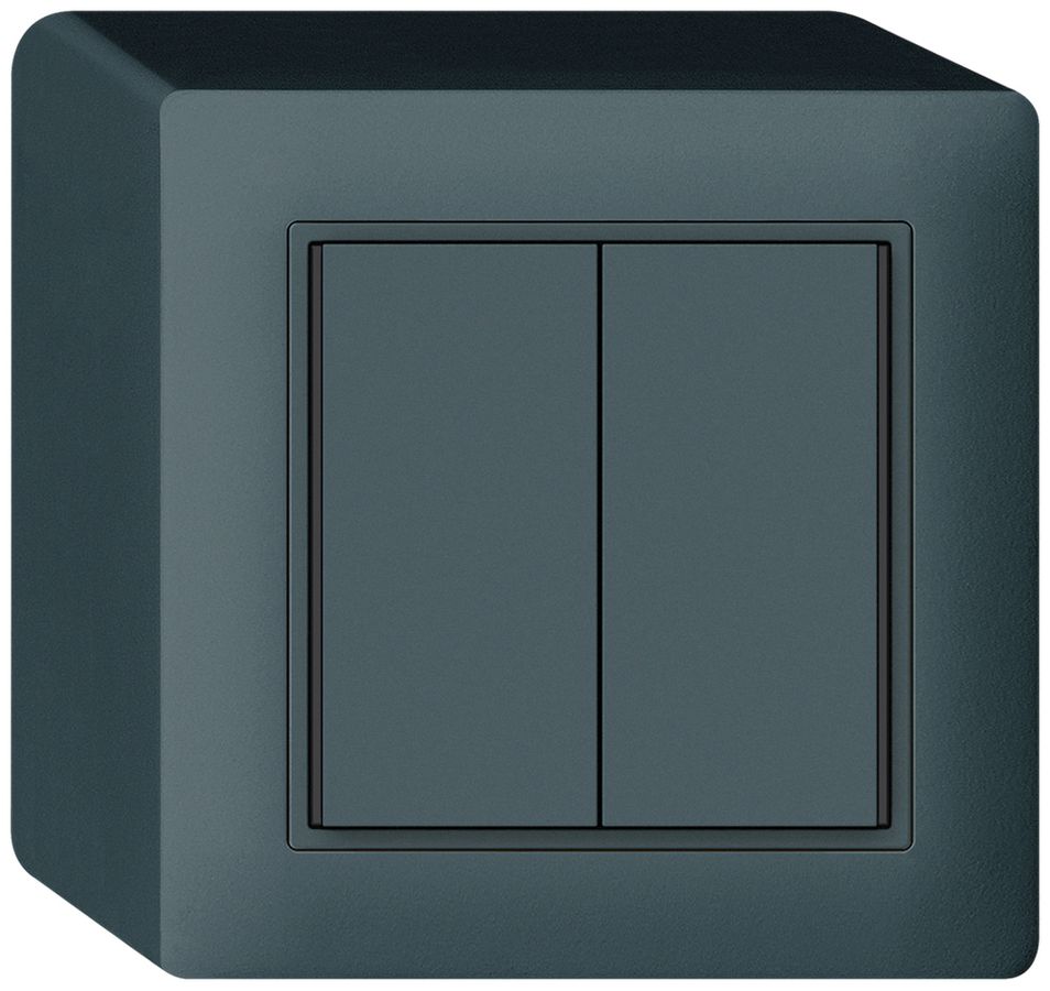 Poussoir KNX AP KAL 2×touches 4×points actionnables LED anthracite