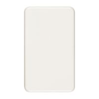 Abdeckplatte I-I ohne Bohrung weiss