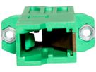Presa mobile FO ROLINE singlemode E2000/E2000-compact APC flangia verde