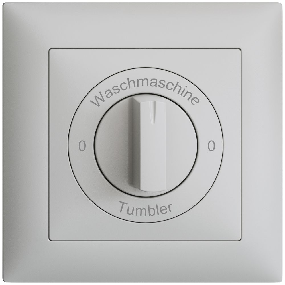 Frontset 0-Waschmaschine-0-Tumbler EDIZIOdue 88×88mm hellgrau