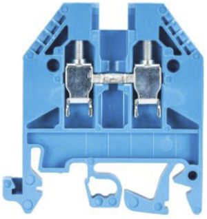 Borne de passage joignable WK 0.5…4mm² 24A 1000V 2×vis 1 ét.rail TH35/G32 blc