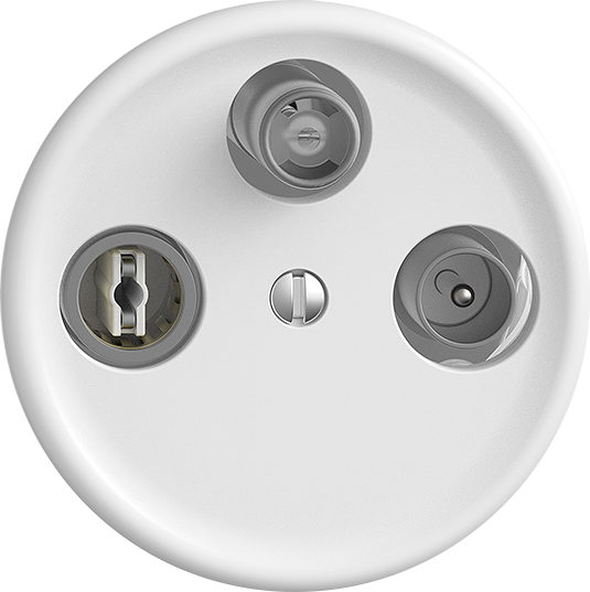 Antennendose TV-R-SAT STANDARDdue SNAPFIX® DB52 Stichdose ws