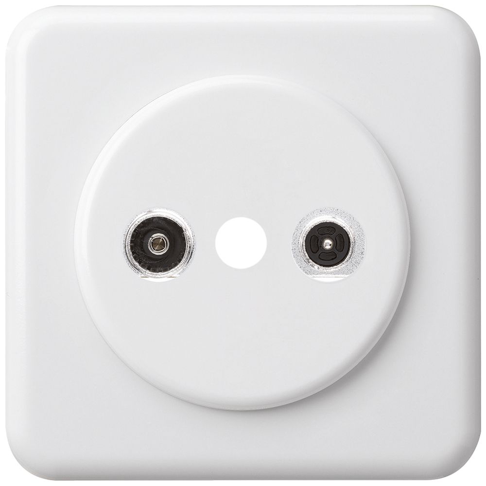 Prise d'antenne ENC basico TV-R montage C 19dB 2GHz blanc