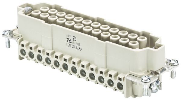 Insert p.douille Wieland Electric revos BAS BUS 24 2,5 69 22 16A 690V 0.5…2.5mm²