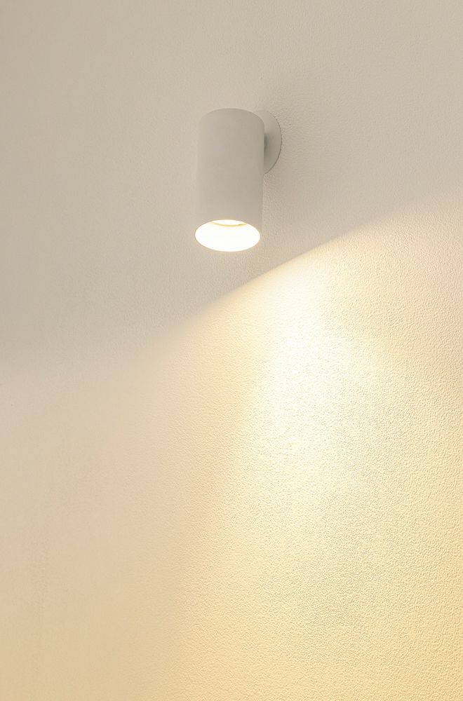 Spot SLV KAMI GU10 1×0…10W Ø55×125mm blanc