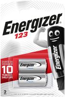 Batterie Photo Lithium Energizer CR123A 3V Blister à 2 Stück
