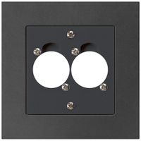 UP-Montageset für 2 XLR schwarz kallysto.pro