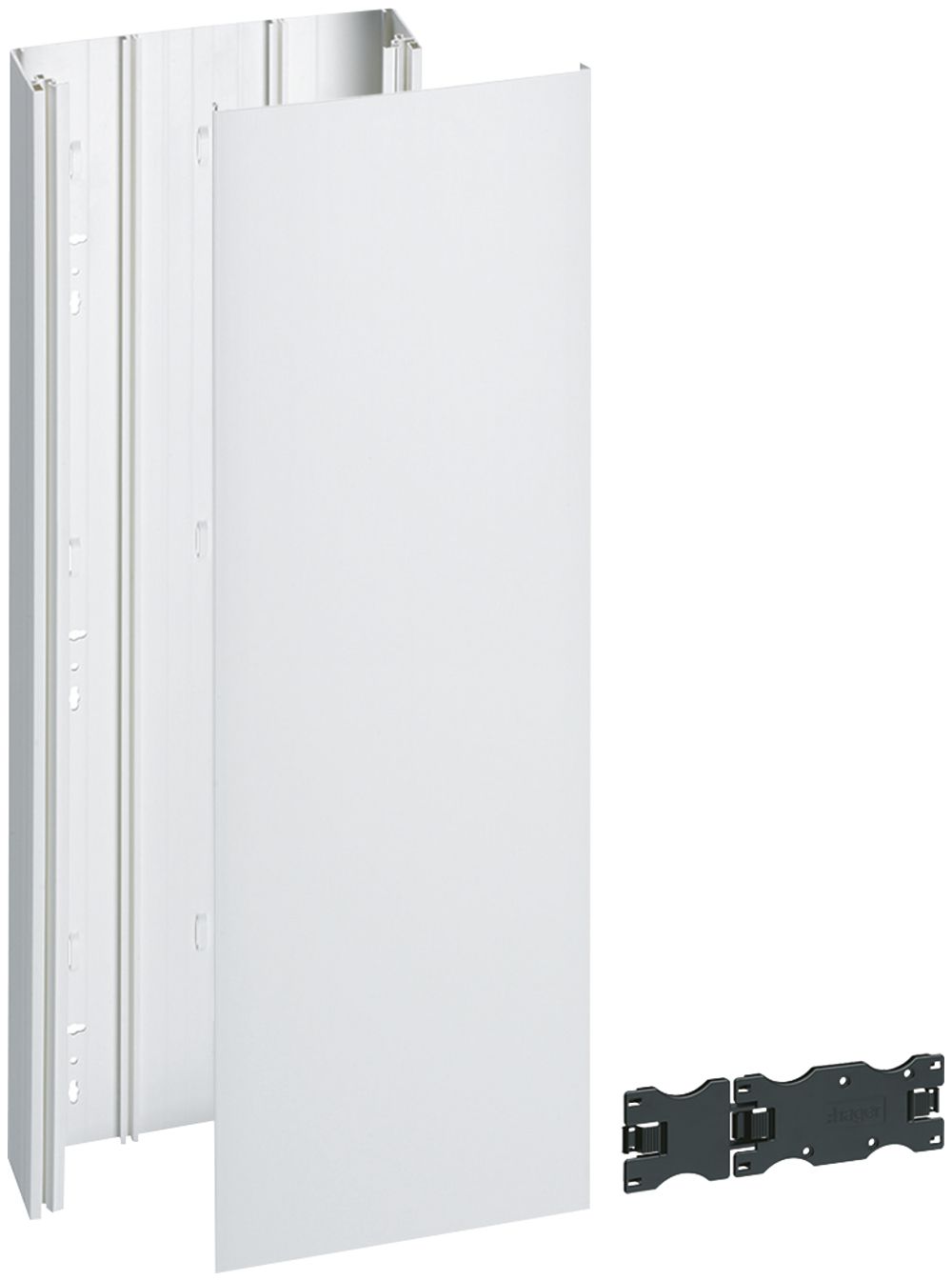 Canal d'installation Hager gamma 250×70mm 2.6m blanc pur