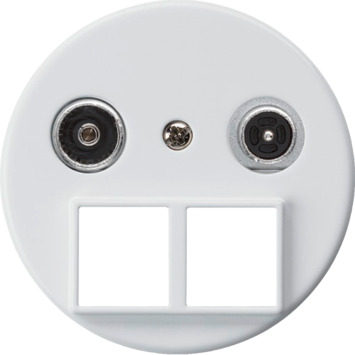 Prise multimédia basico TV-R montage A 14dB 2GHz blanc