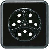 UP-Frontset basico 3×Typ 13/1 schwarz 86×86mm