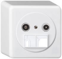 AP-Multimediadose basico TV-R 4dB 2GHz weiss