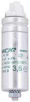 Kondensator ICAR IL 45/36 30X78MM 3.6µF 250V f.Leuchte (serie) Ø30×78mm