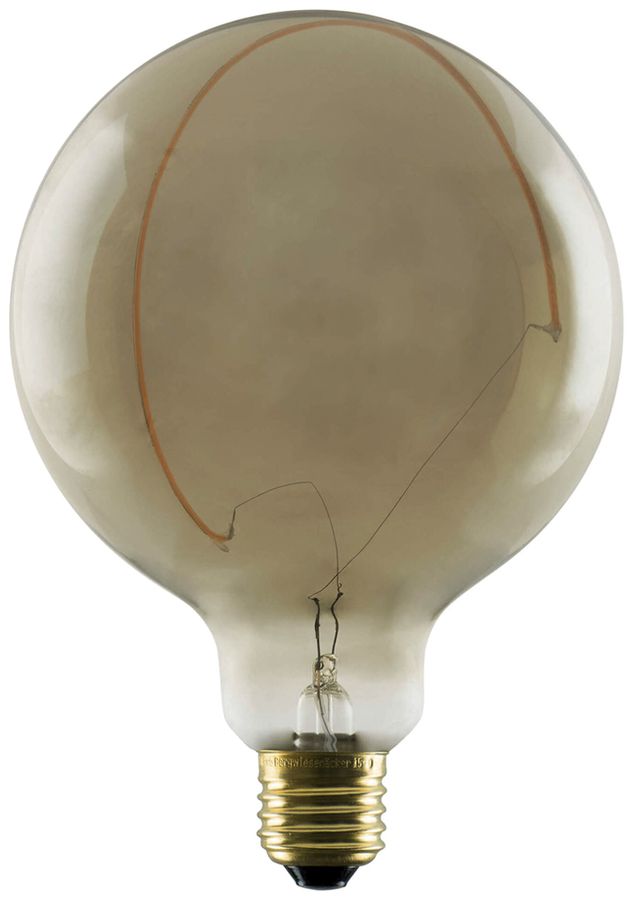 LED-Lampe SLV Illusion Globe E27 6W 1900K DIM mattiert Rauch Ø125×180mm