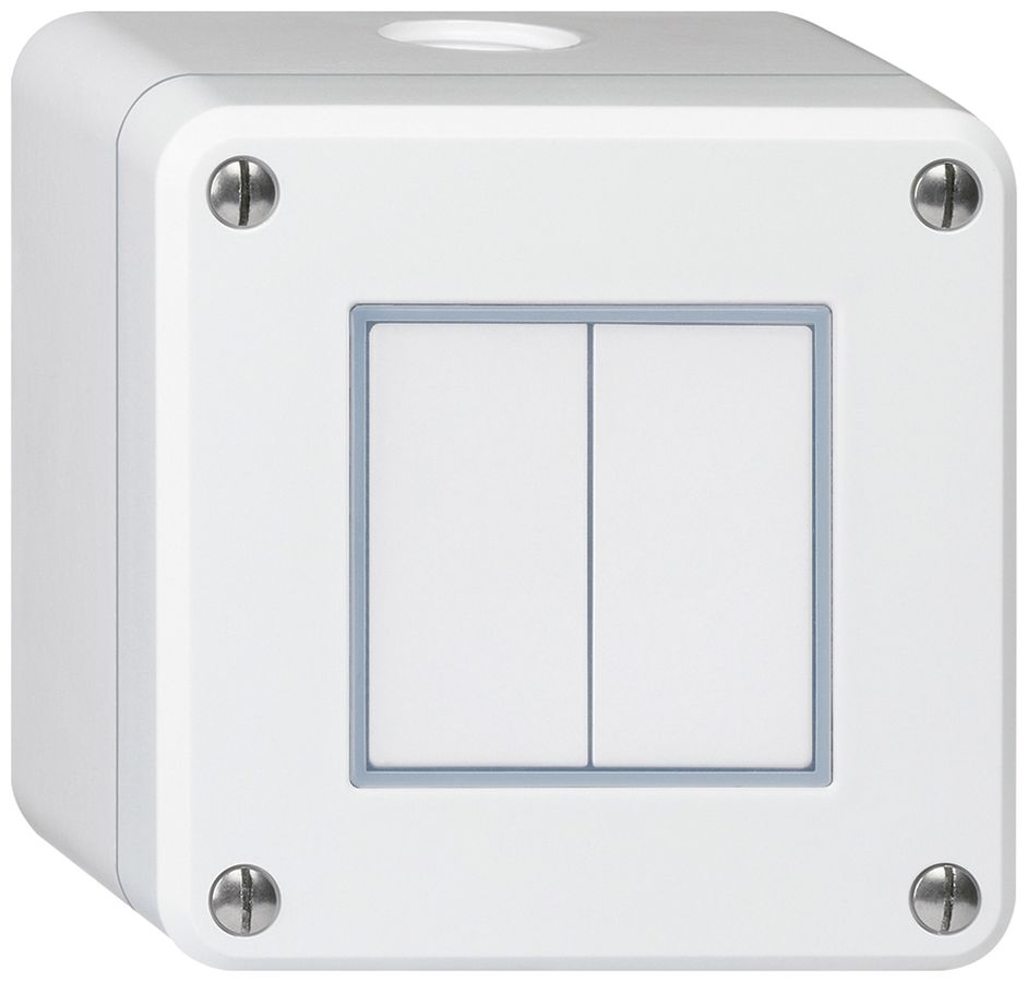 Interruttore AP robusto IP55 schema 3+3 bianco