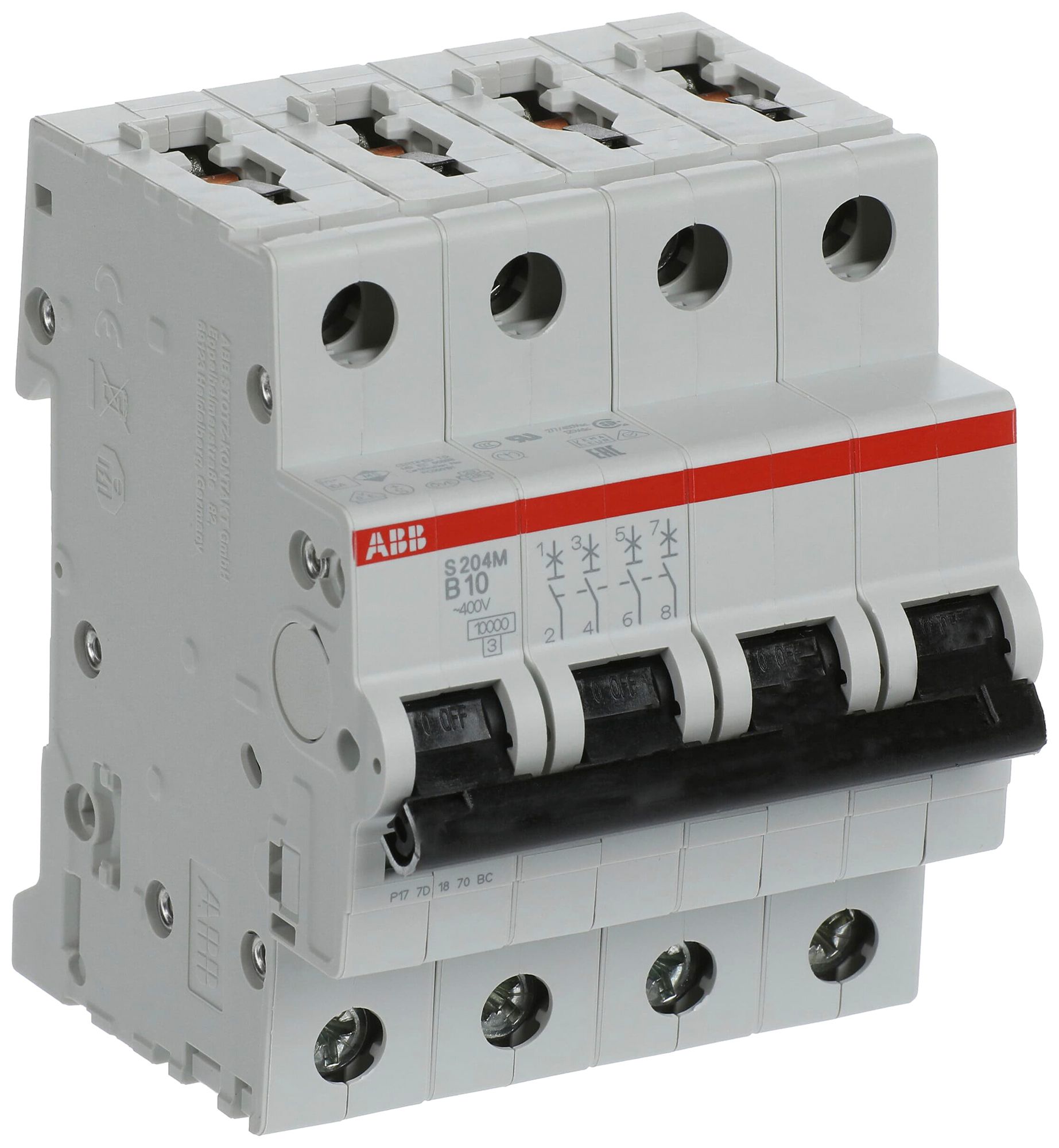 Leitungsschutzschalter ABB S204M-B10 10A B 10kA