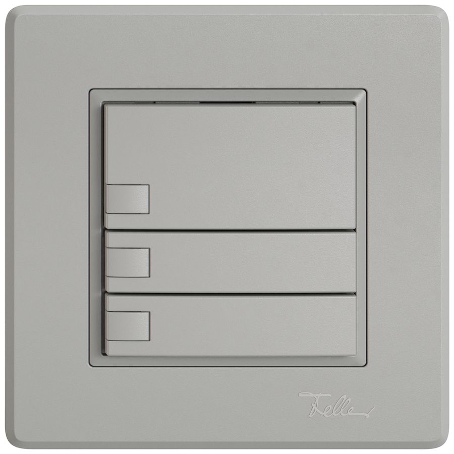 Pulsante universale INC EDIZIO.liv UNI SNAPFIX® 5…48V s.LED 3× com.1T grc