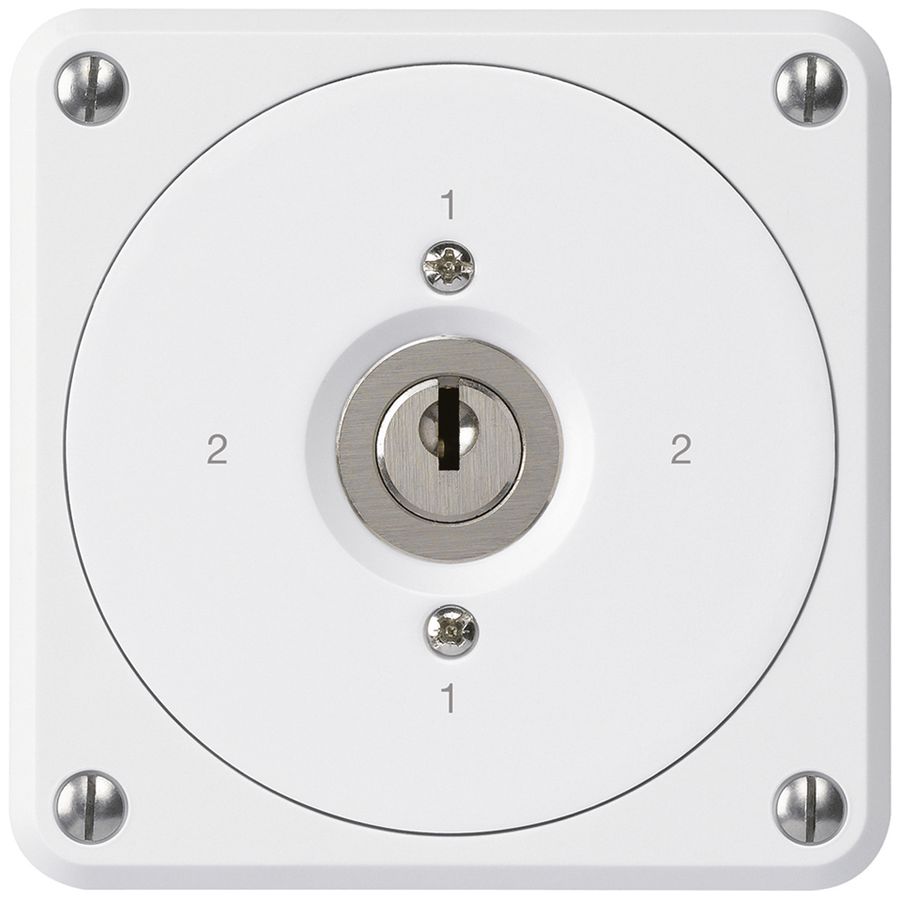 Interrupteur à clé ENC robusto sans clapet 3/1P blanc pour combinaison