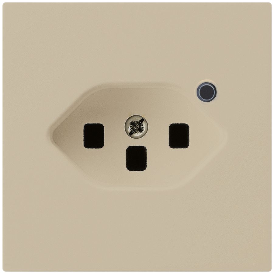 Steckdose Hager kallysto 1×T23 beleuchtet A beige