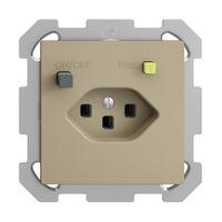 UP-Steckdose EDIZIOdue T23 FI 30mA FM, sand