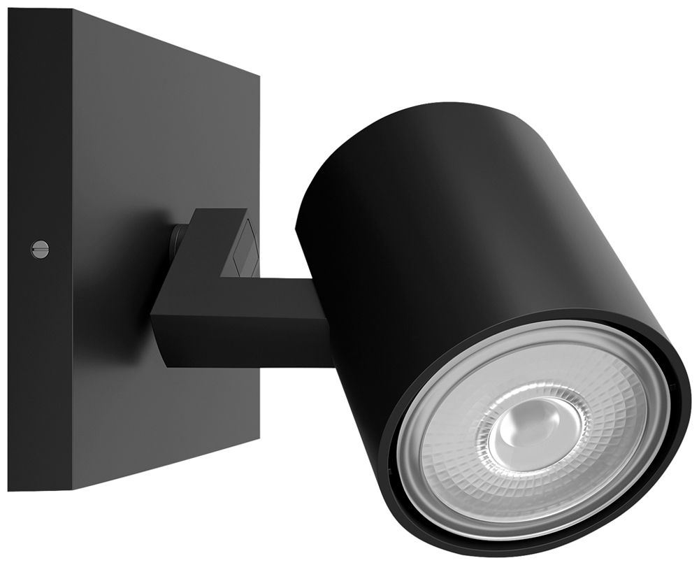 Spot Philips RUNNER GU10 1×20W 110×90mm nero