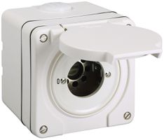 Interrupteur AP s.cylindre NEVO 1P, IP55, 0-1, ret.9, blanc