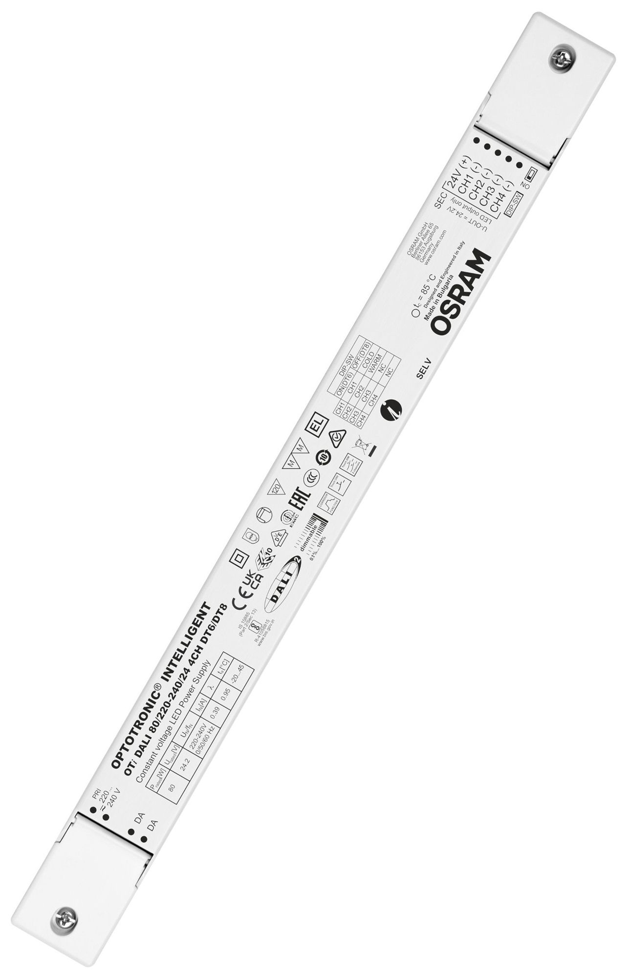 LED-Konverter Osram OTi DALI 24V 80W IP20