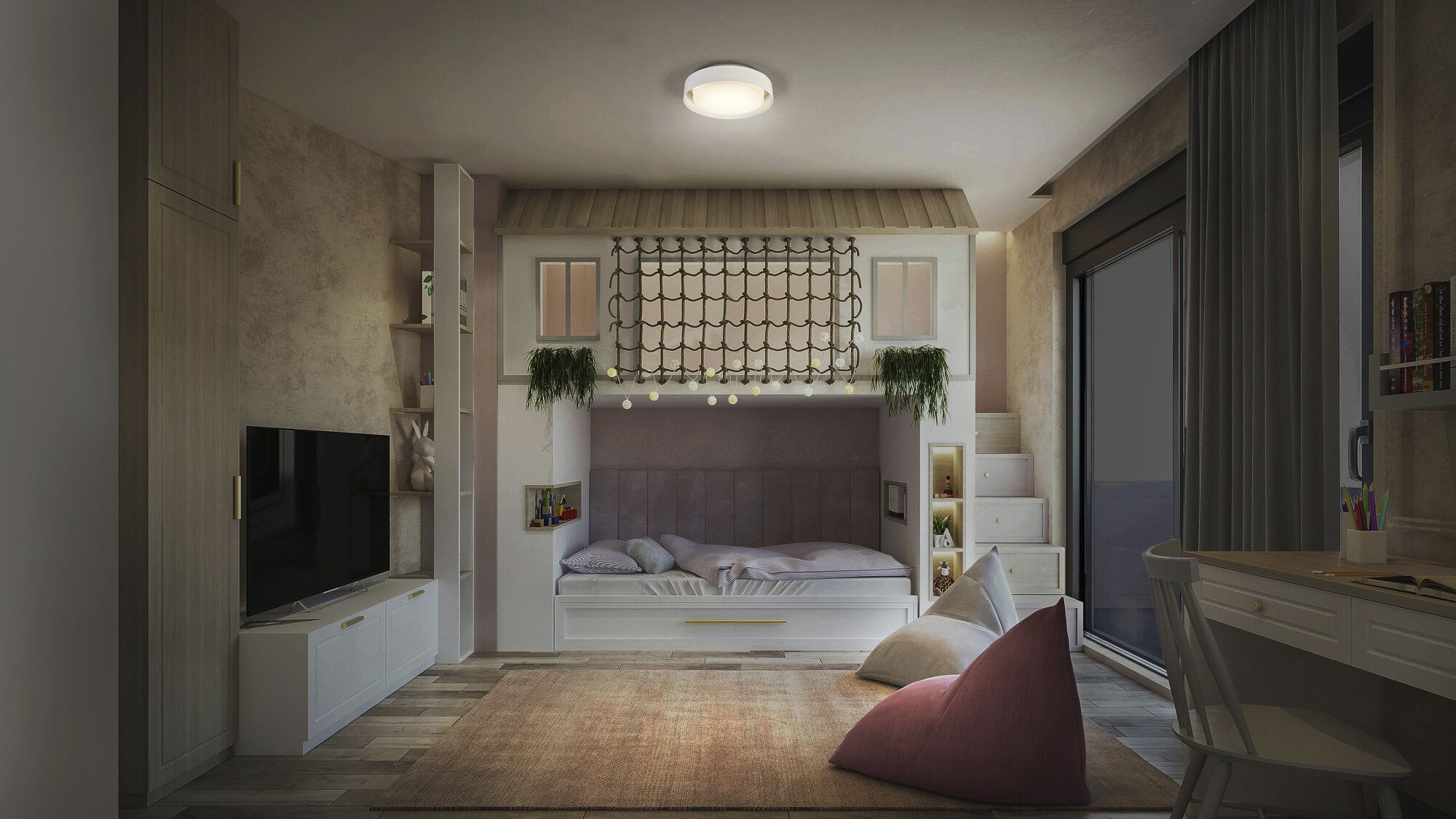 Deckenleuchte LEDVANCE ORBIS MADRID E27 2×0…10W Ø290mm weiss