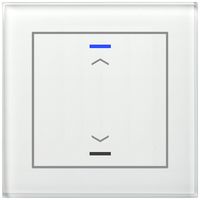 Poussoir KNX RGBW ENC MDT GTL-10AW.02S 1t/2a verre blanc "jalousie"