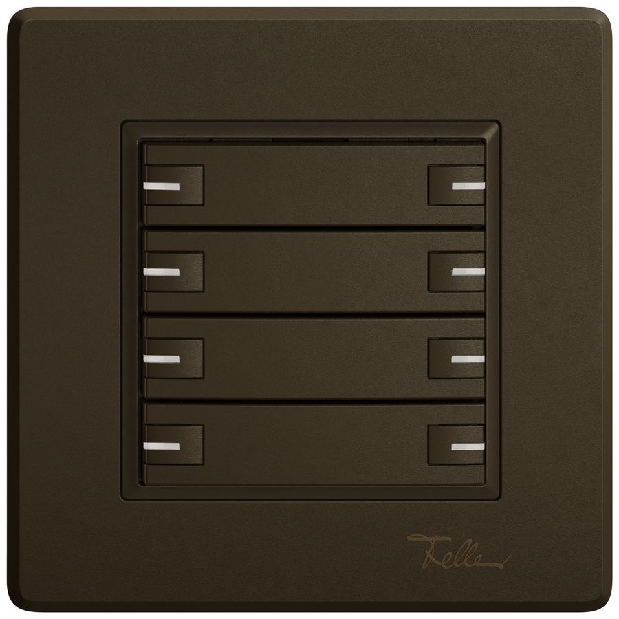 Pulsante KNX RGB INC EDIZIO.liv SNAPFIX® sensore temp.RGB-LED 8× com.1T ma