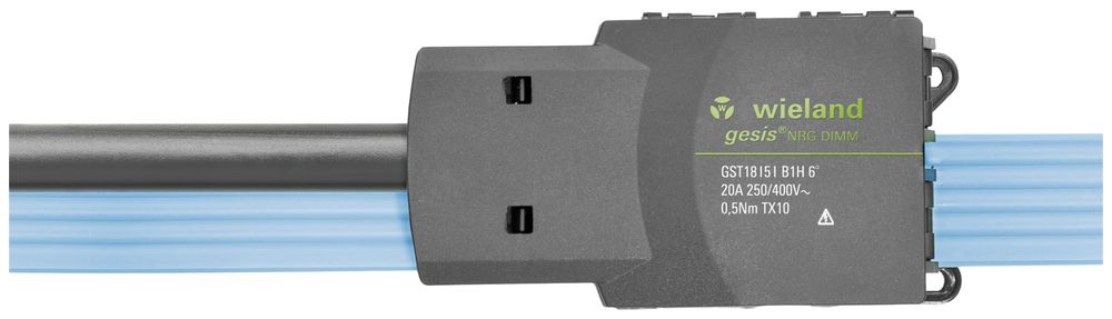 Alimentazione Wieland gesis rete+dimm. per cavo tondo, nero