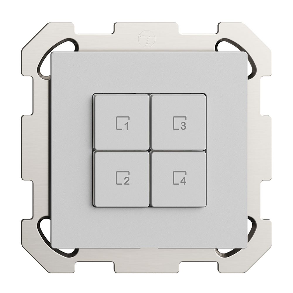 UP-Szenentaster 4 Szenen/4T WLAN Edue Wiser hellgrau