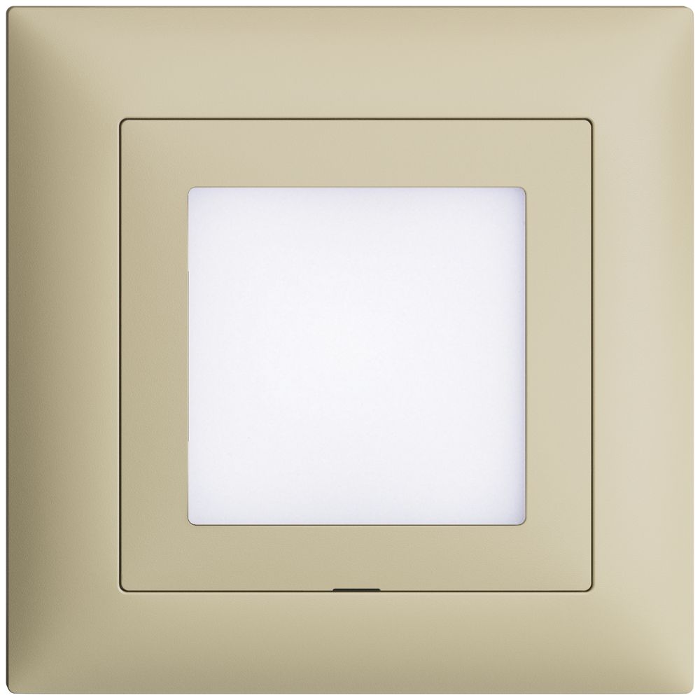 UP-Frontset EDIZIOdue vanille 88×88mm für LED-Leuchte