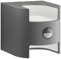 LED-Wandleuchte Grass PIR 9W 2700K 800lm IP44 anthrazit