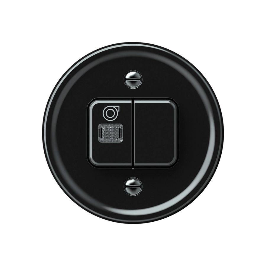 Kit frontale origin interruttore S3+3 luce + ventilatore luminoso 60×60mm ne