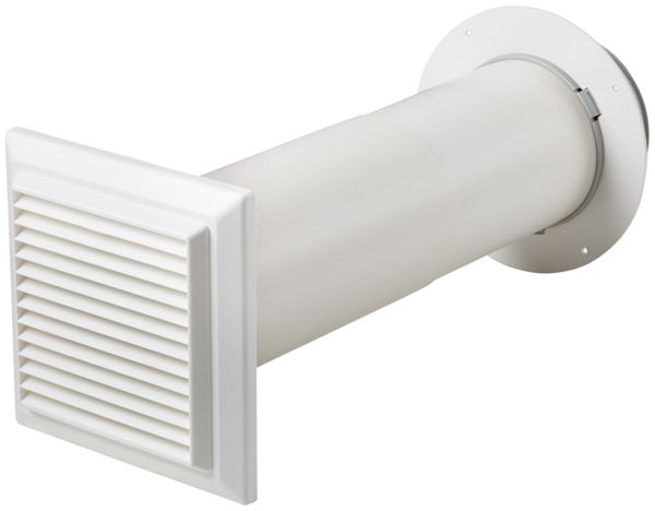 Passage de paroi télescopique Stiebel Eltron AWT 120 ACP, Ø120×500mm, blanc