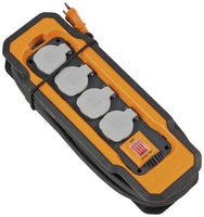 Steckdosenleiste professionalLINE BA 8102 Schalter 4×T13 IP54 8m sz/or