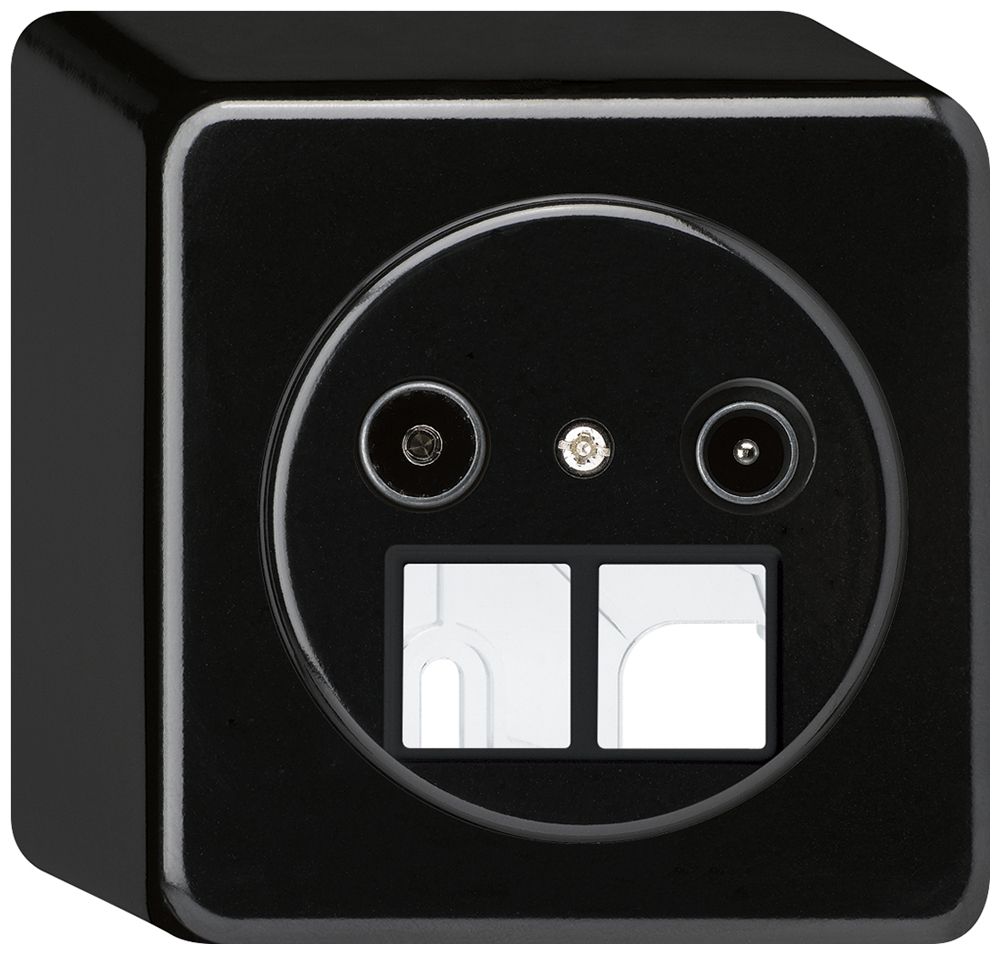 Presa d'antenna AP TV-R HMS basico 23dB nero