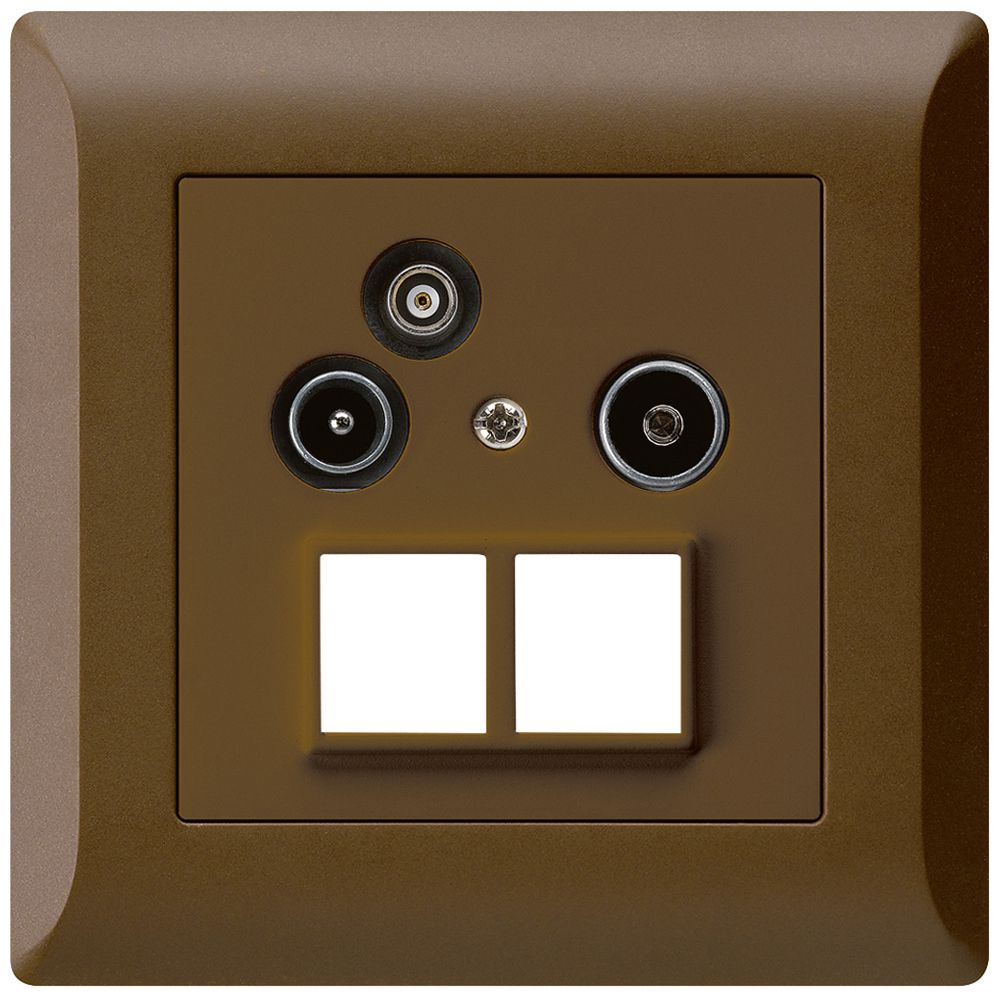 UP-Antennendose R/TV-Daten HMS kallysto.line 19dB braun